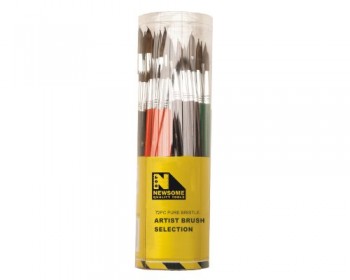 72pc Artist Brush Display Set